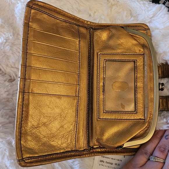 Hobo Gold Dust Leather Clutch - Picture 6 of 10